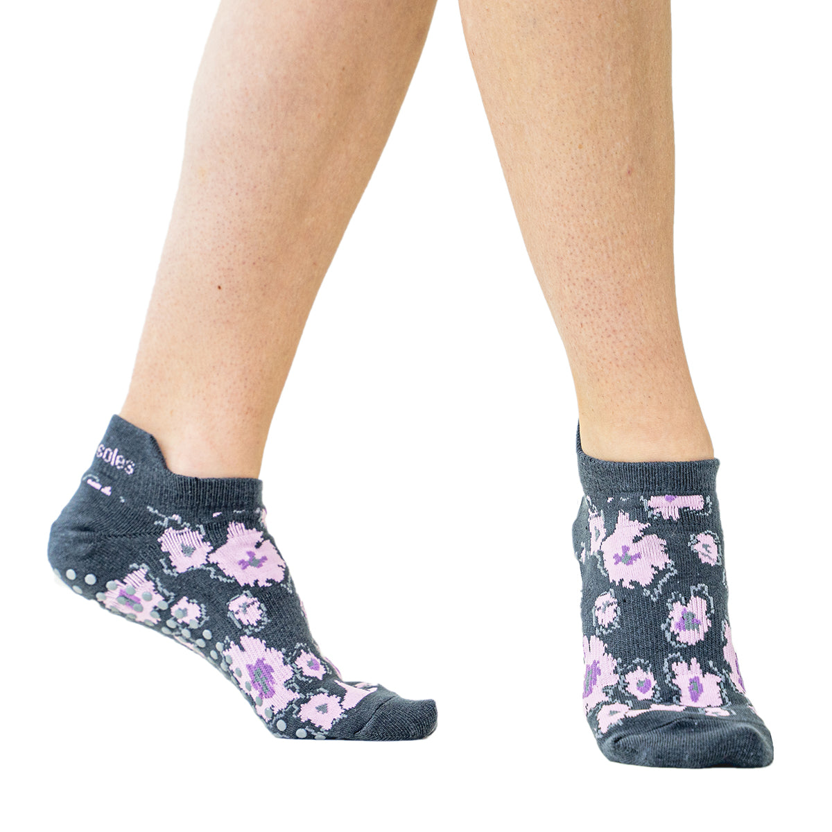 Ava Non-Slip Slipper Socks, Oatmeasl, Grip Sole