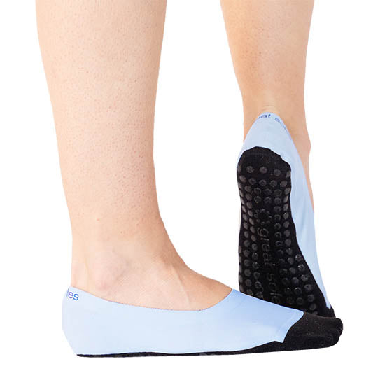 Cotton Yoga Socks Half Toe Ankle Grip No-Slip for Pilates, Barre