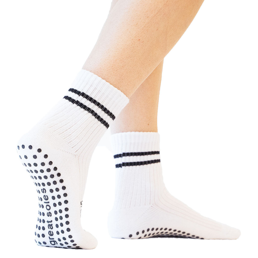 White - Anti slip Grip socks