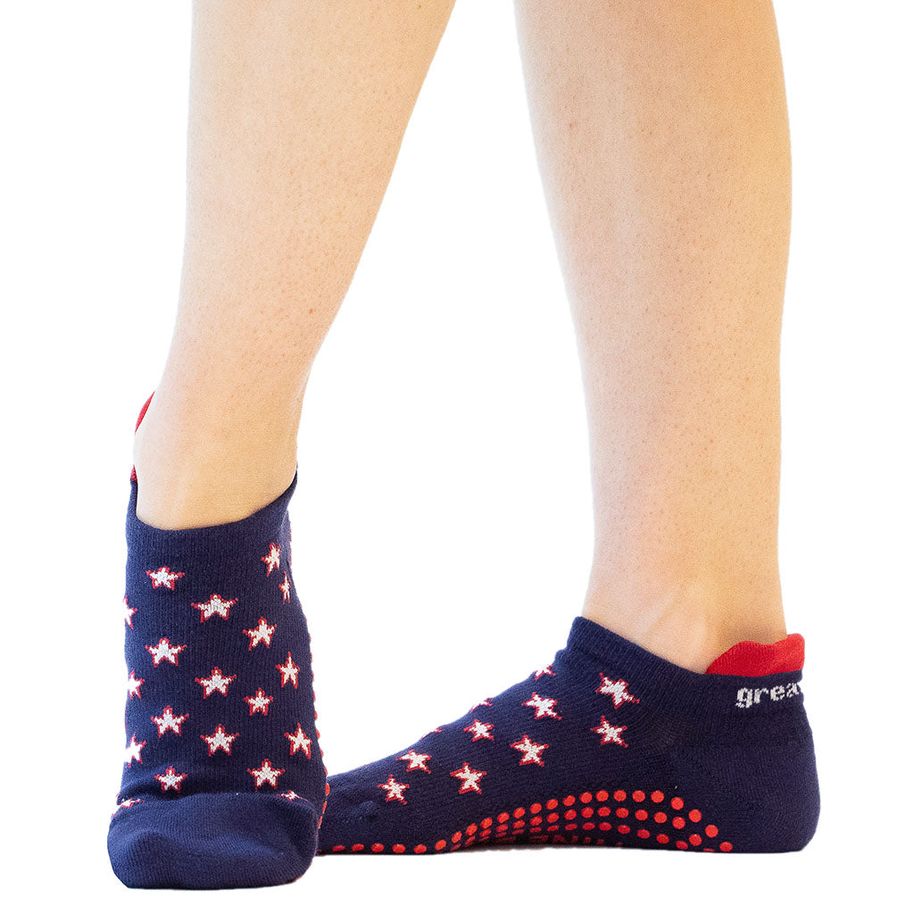 ASOS DESIGN calf length sheer socks in glitter star print in black