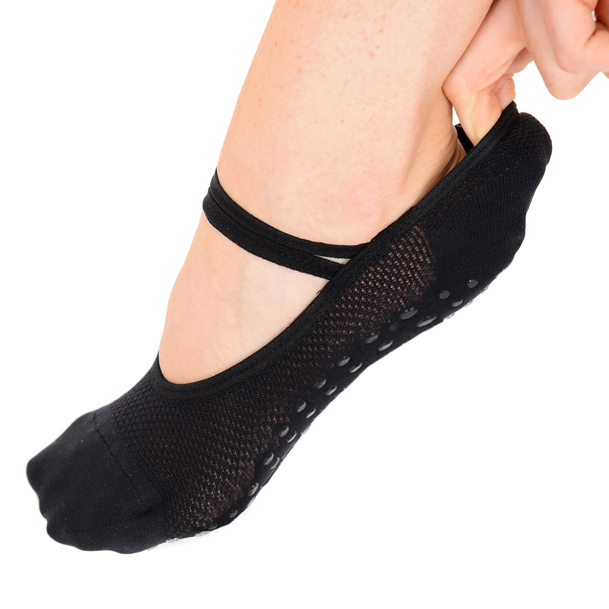 Black Pilates Socks