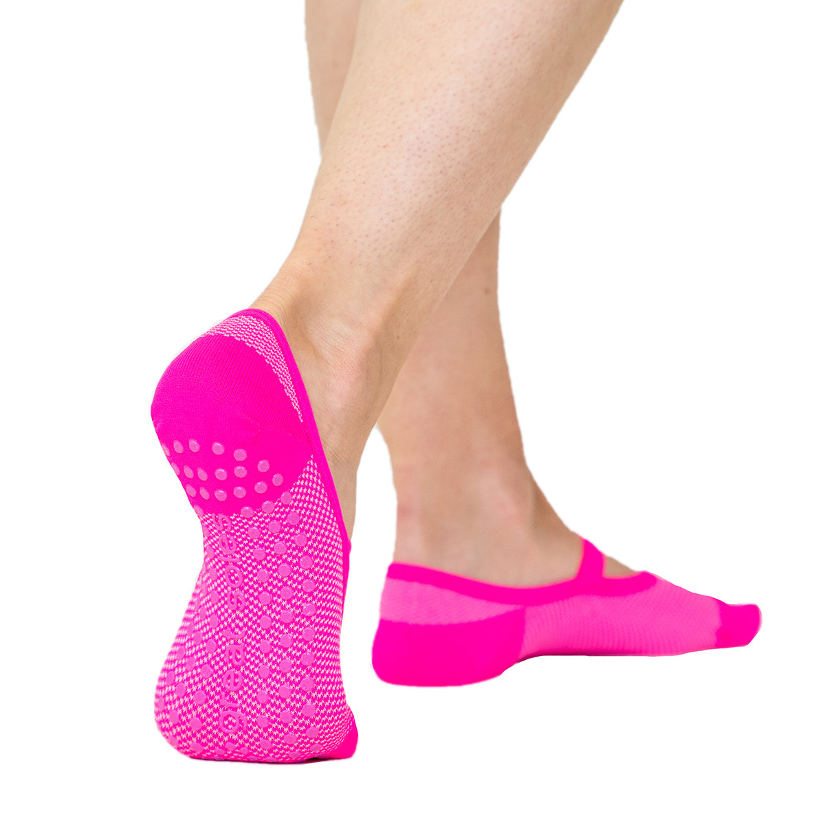 Yoga Socks Non-slip Gym Pilates Barre Grip Socks Toe Cotton